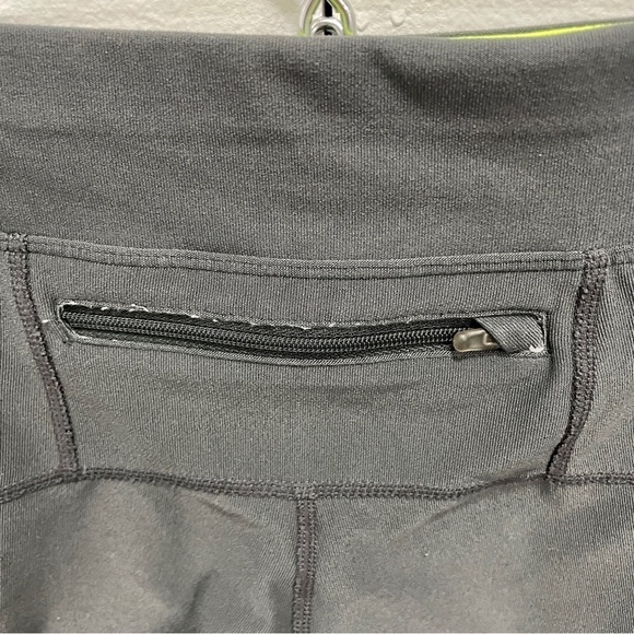 Nike Dri-fit Cropped Grey and Yellow Leggings - Picture 6 of 10